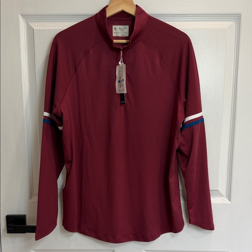 Original Penguin Burgundy Zip-Up Jacket